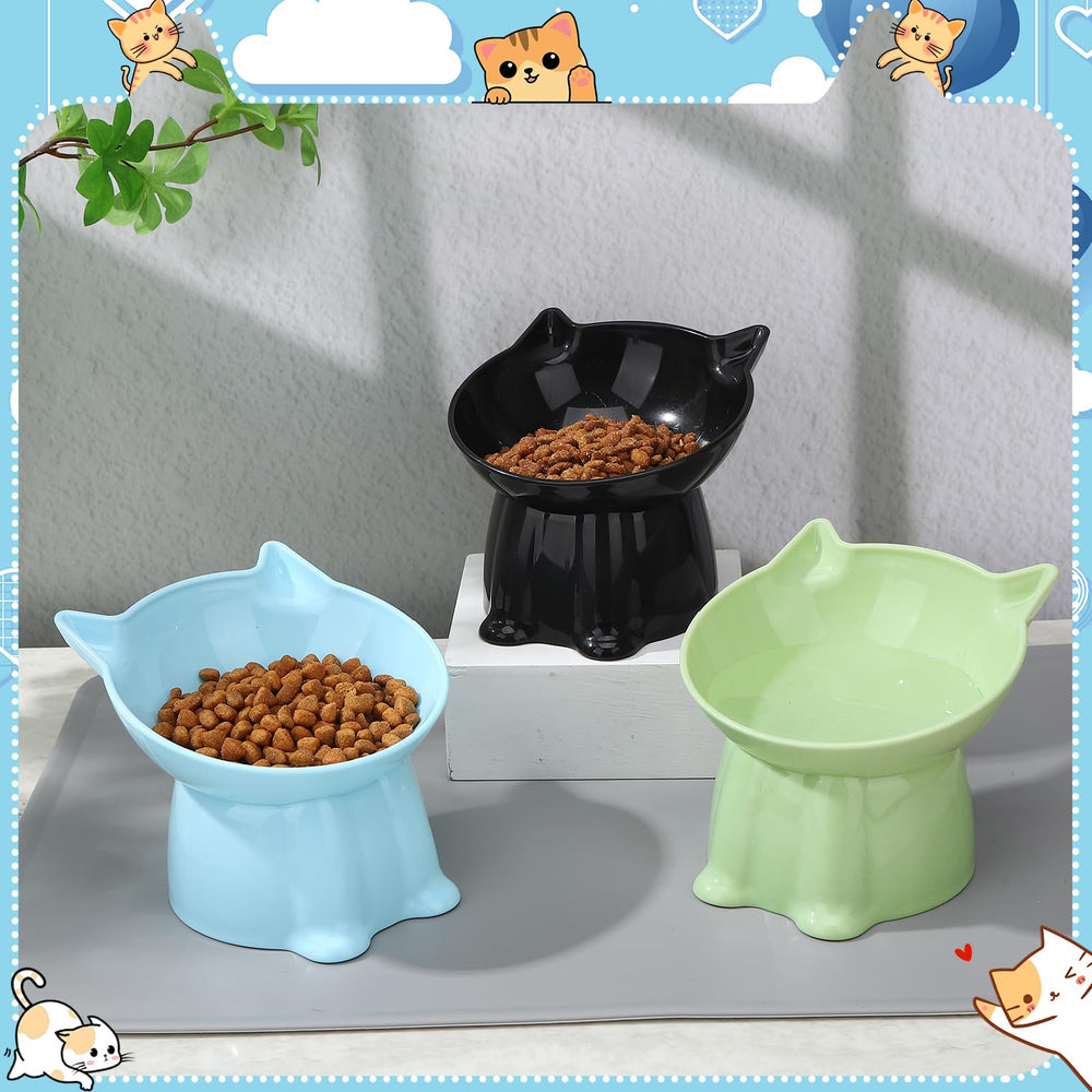 Hoemwarm bol utilisé par un chat montrant confort de prise alimentaire