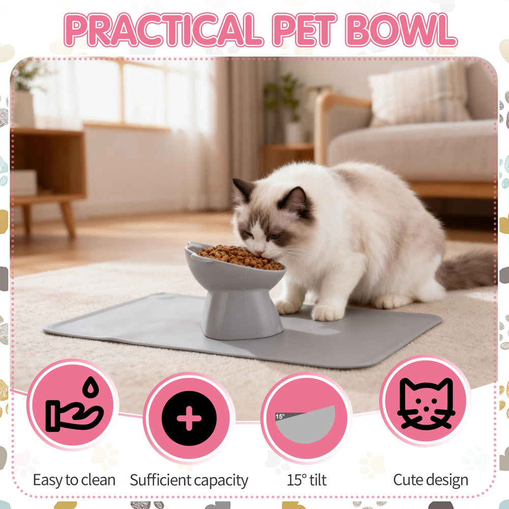 Hoemwarm bol en usage par un chat rendant l'alimentation plus naturelle