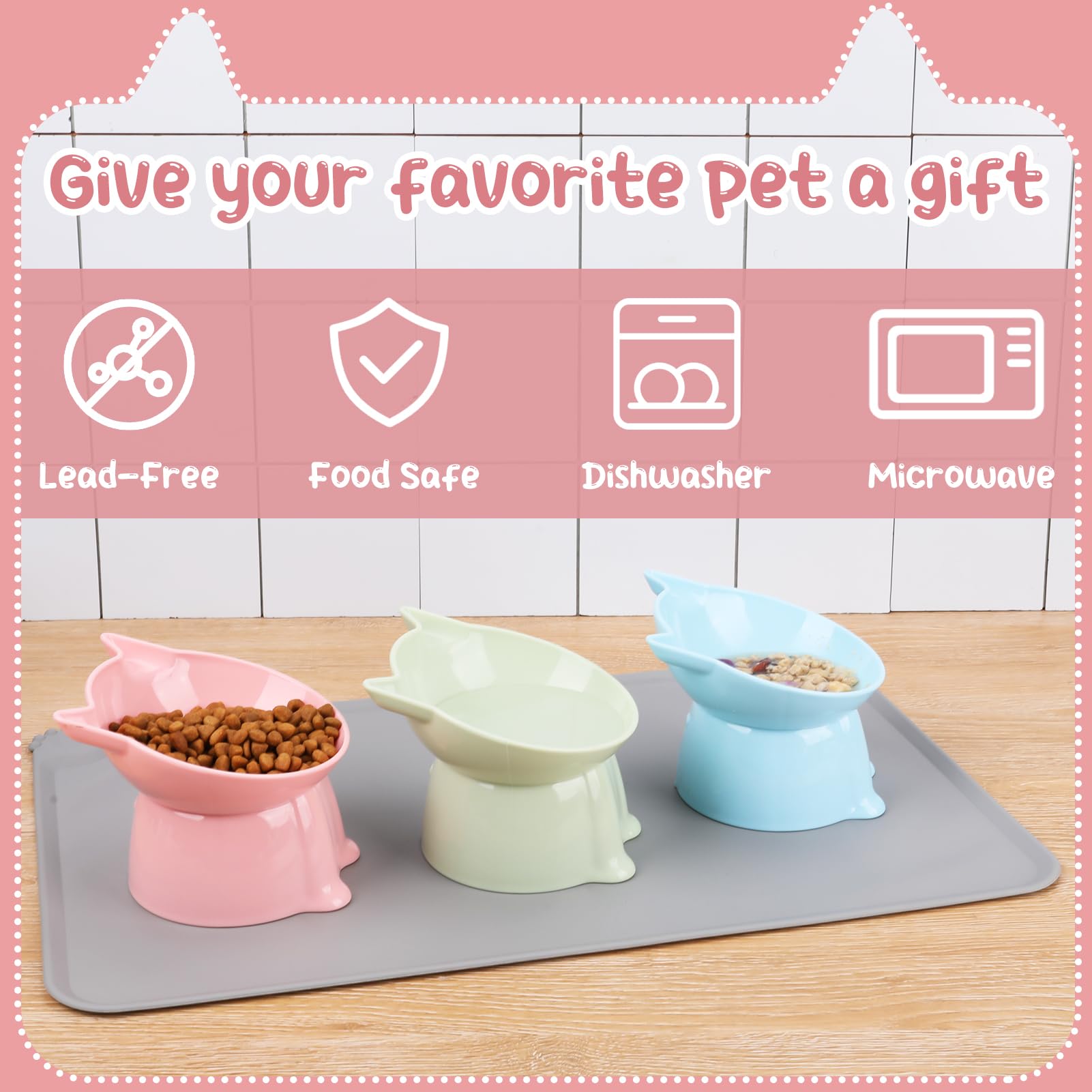 Hoemwarm tapis en silicone antidérapant gardant bols en place