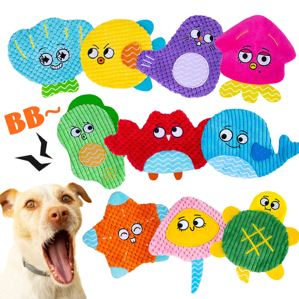 HOESDA pack avant montrant 10 jouets marins et attractivité sonore