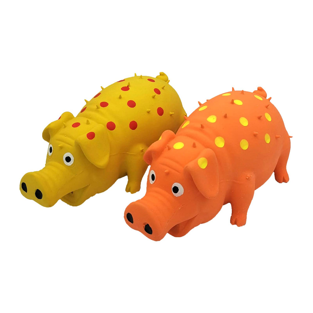 Hoiasem jouet cochon face avant montrant la forme et l'étiquette pour identification