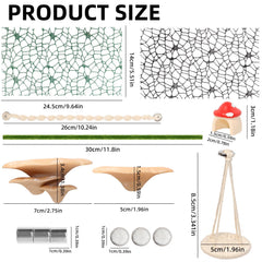 Hollima détail de la mushroom shelf offrant cachette et zone d'observation sécurisée