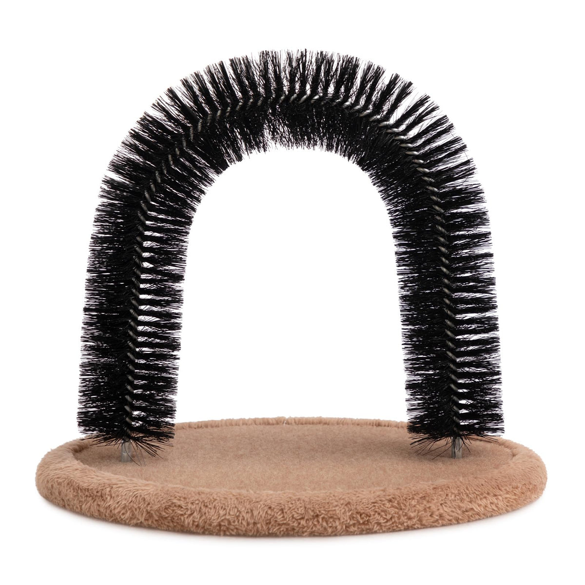 Hollypet arche face avant montrant la brosse et la base stable pour réduire les poils