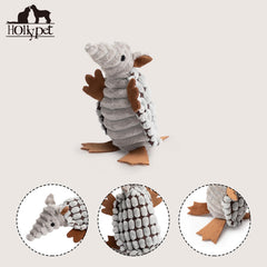 Hollypet armadillo tenue en main montrant taille 15 cm pratique