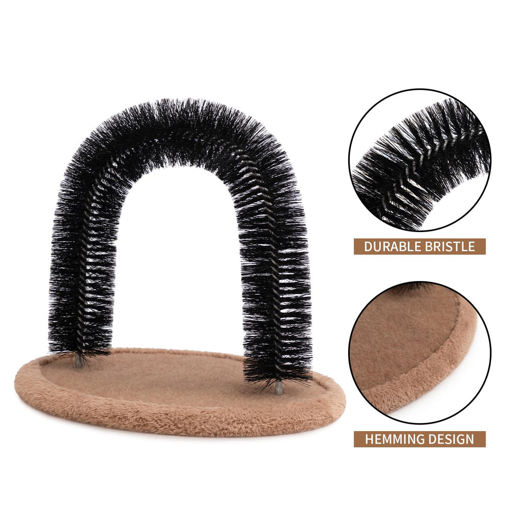 Hollypet chat traversant l'arche pour se brosser et se masser naturellement