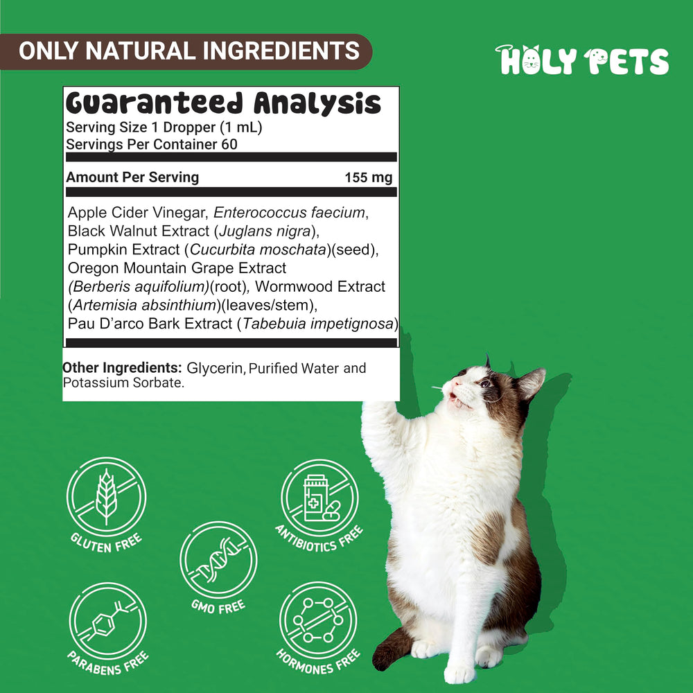 Holy Pets flacon à l'échelle montrant taille 59 ml pour manipulation aisée