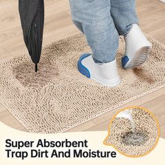 HOMEK gros plan chenille montrant texture douce et forte absorption