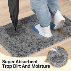 HOMEK gros plan de la chenille douce montrant absorption