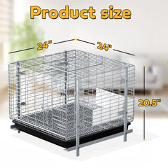 HOMESTEAD porte frontale ouverte pour sortir et manipuler le lapin sans stress