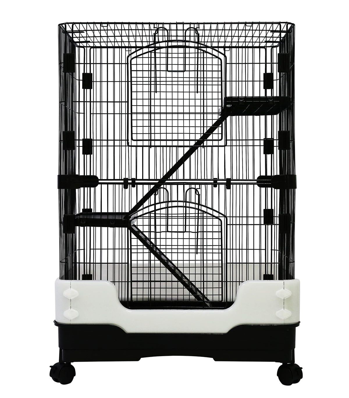 Homey Pet vue avant de la cage montrant accès facile et sécurité