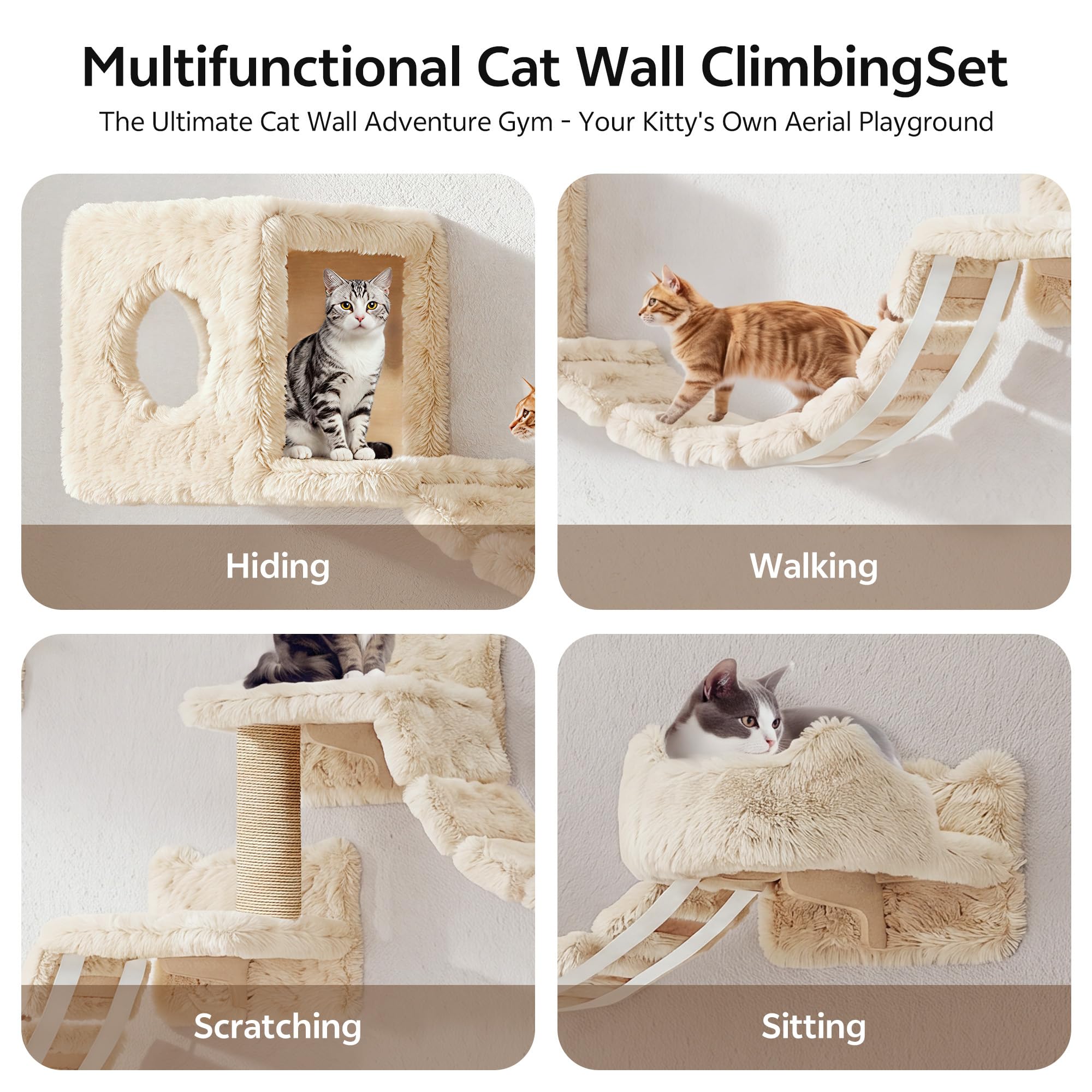 Homiflex maisonnette intérieure pelucheuse pour confort du chat