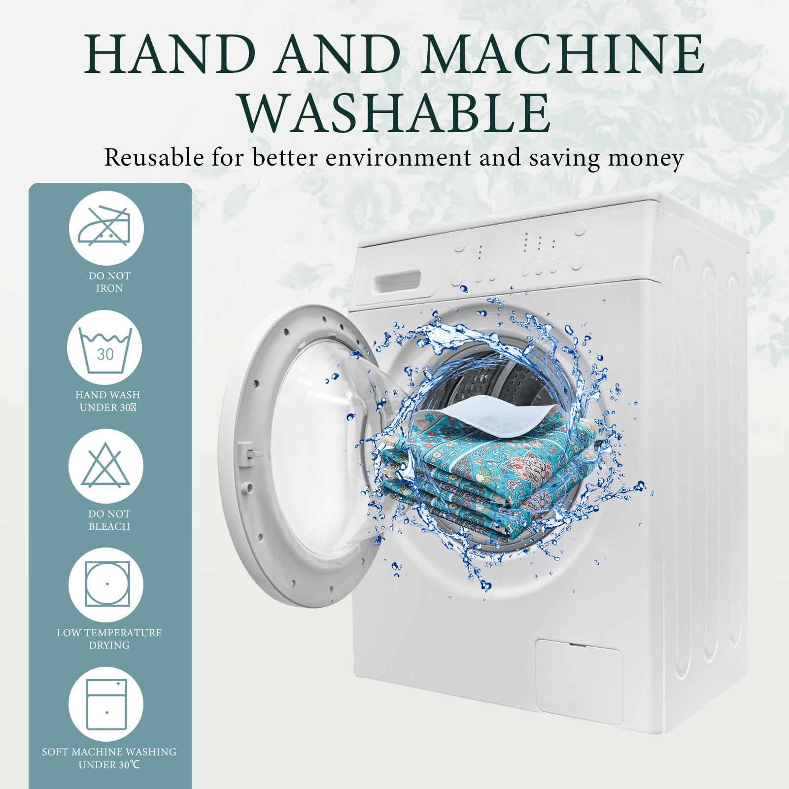 Homimp tapis en machine lavage facile et réutilisation économique