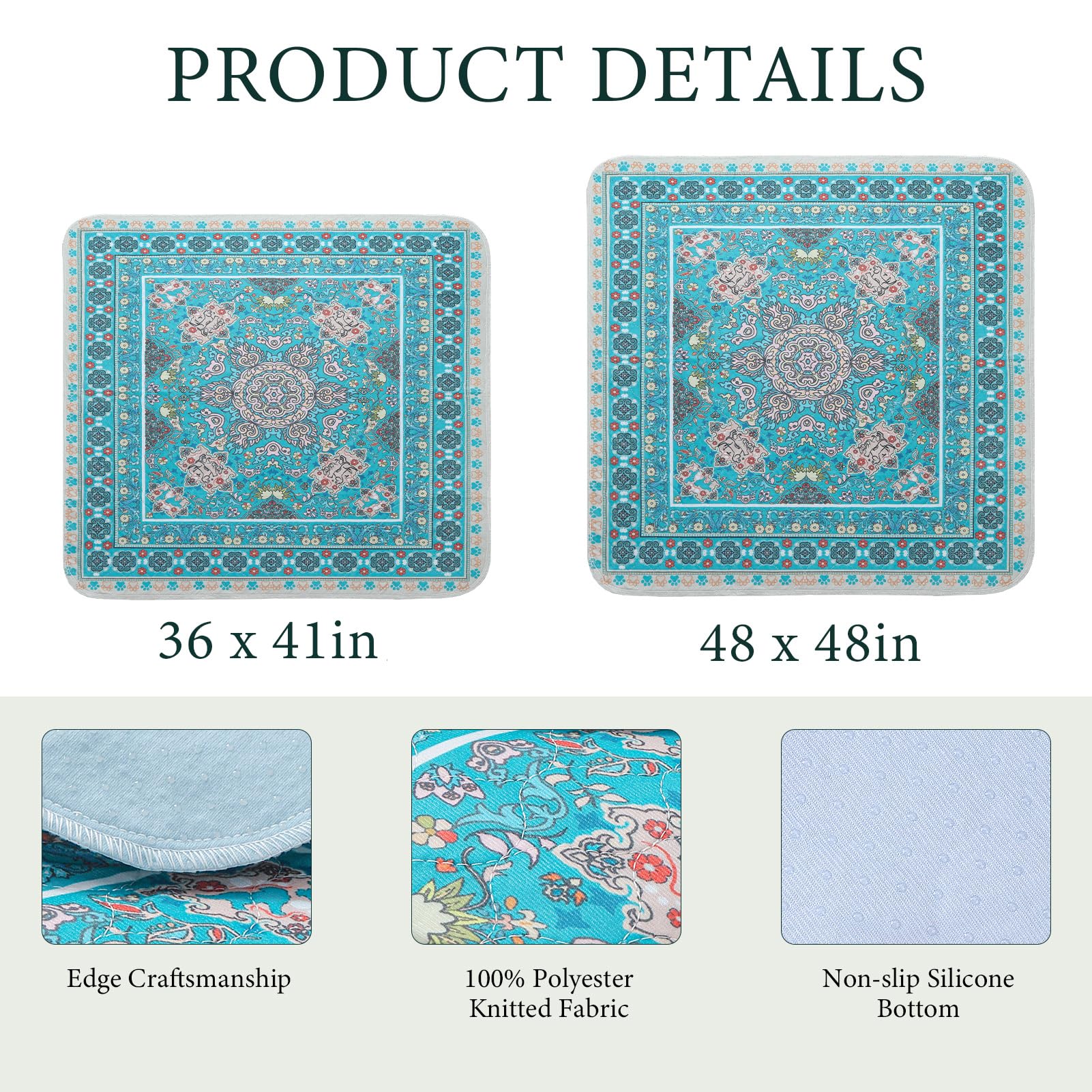 Homimp tapis plié facilite rangement et rotation après lavage