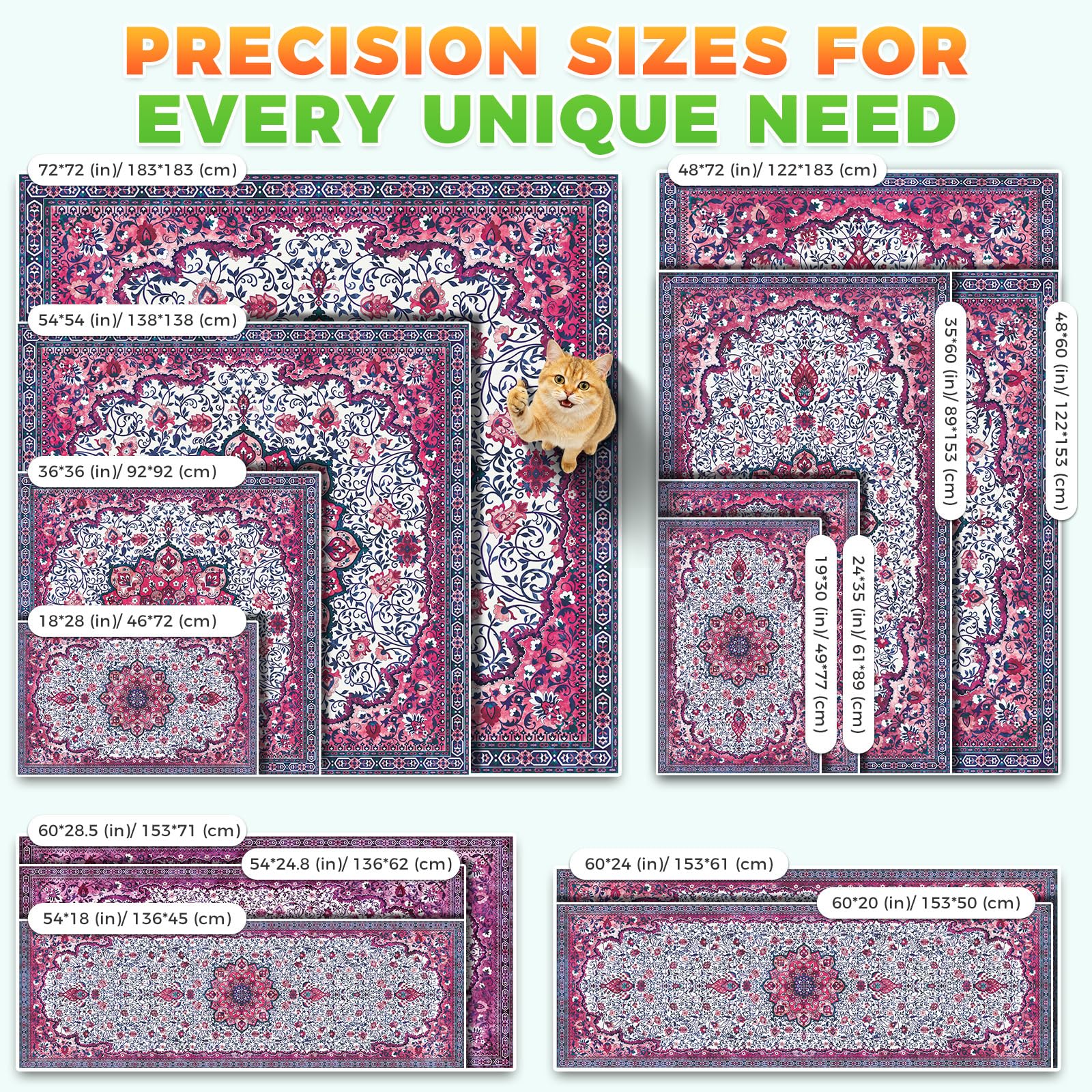 Hompet tapis en situation cuisine discret et utile pour protéger le sol