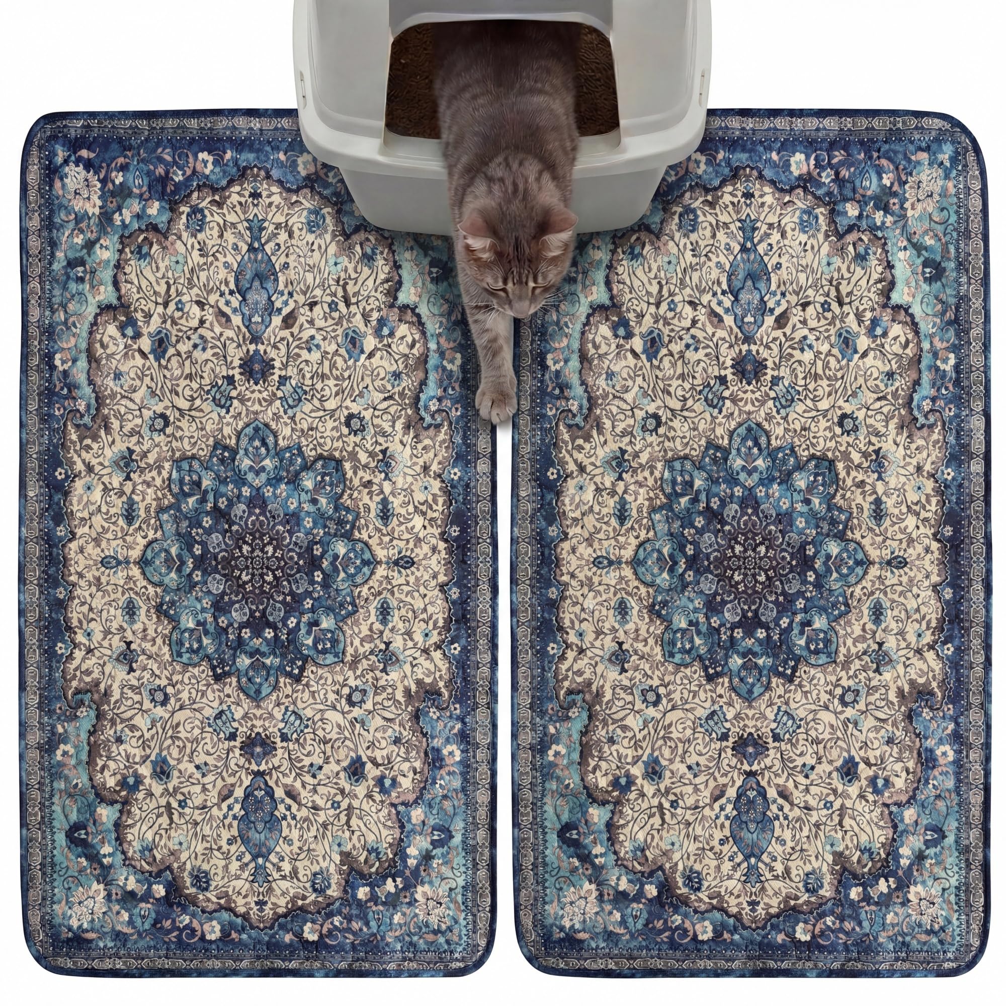 Hompet vue avant du tapis litière montrant protection et design pratique