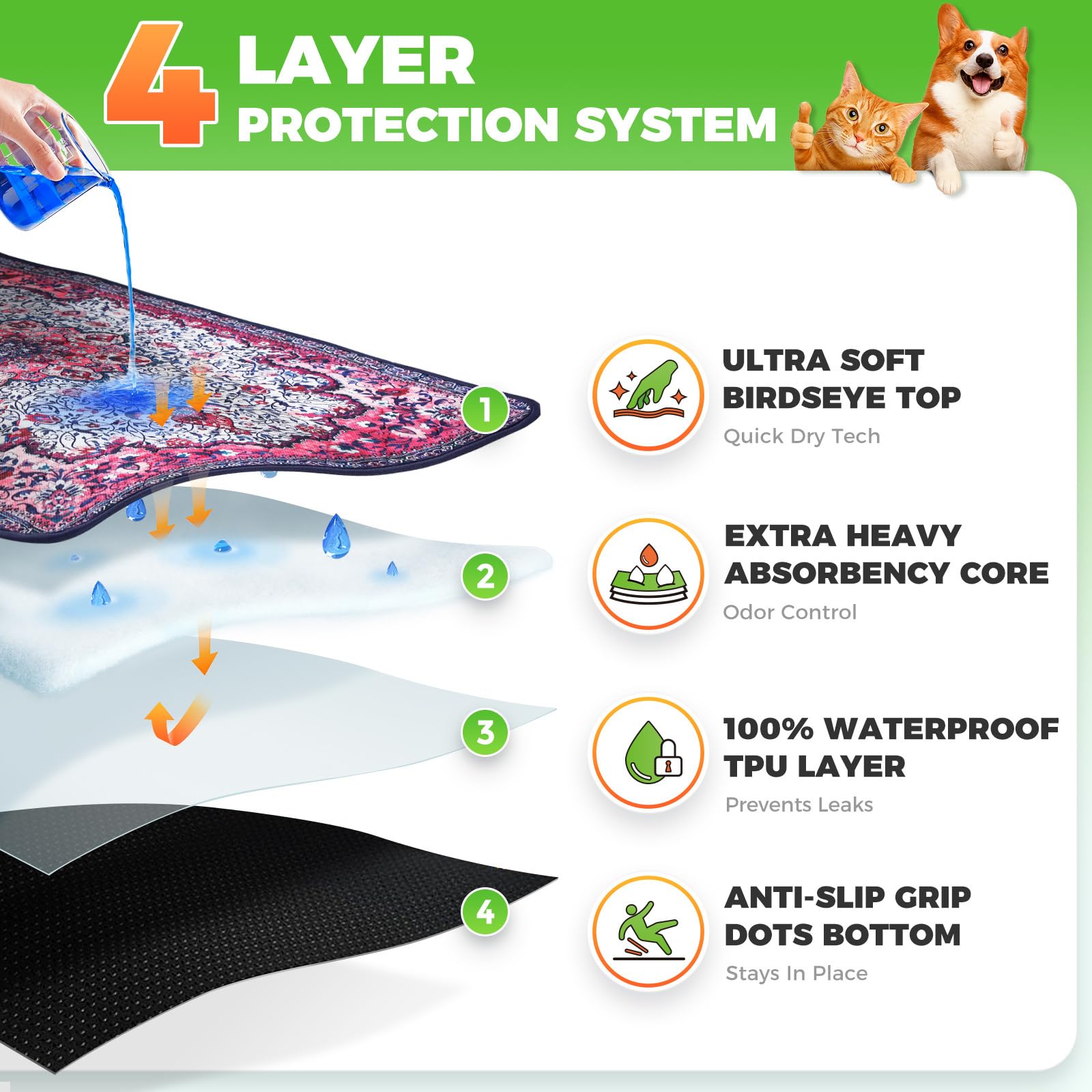 Hompet gros plan texture qui attrape la litière pour un nettoyage simple