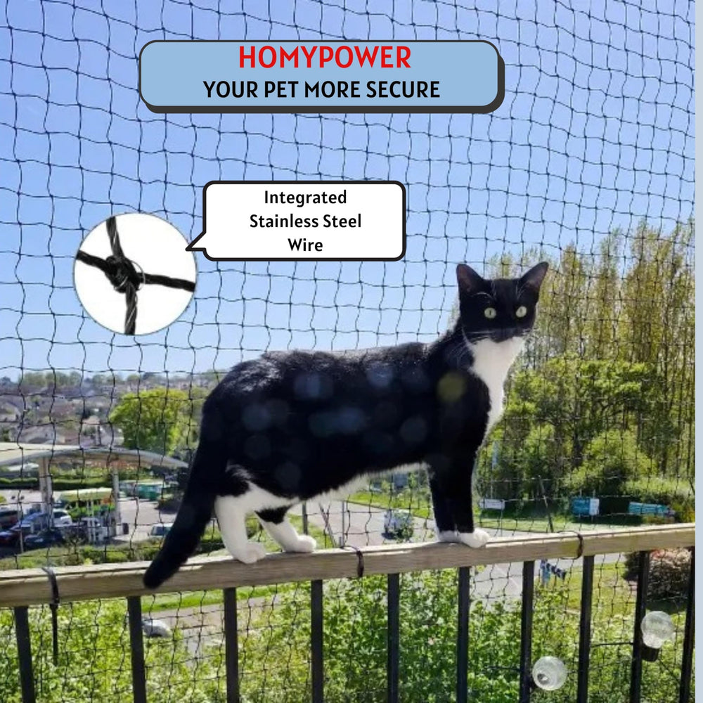 HOMYPOWER coin catio aménagé illustrant confort extérieur sécurisé