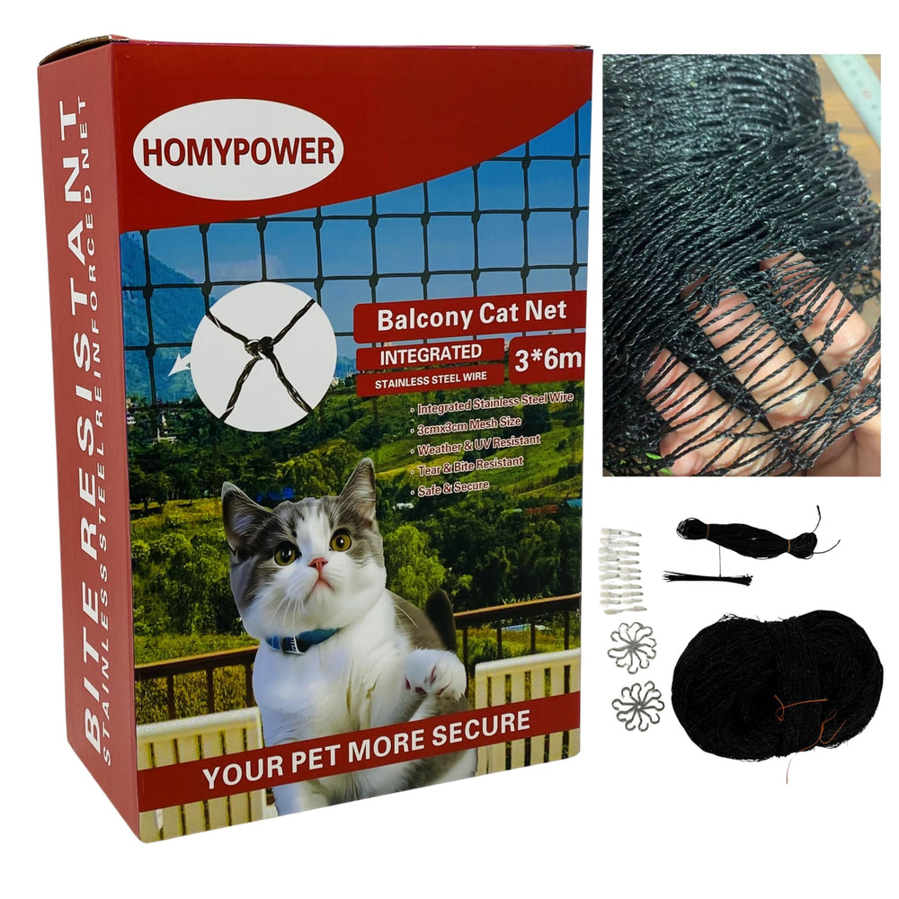 HOMYPOWER filet balcon face avant montrant protection sûre et discrète