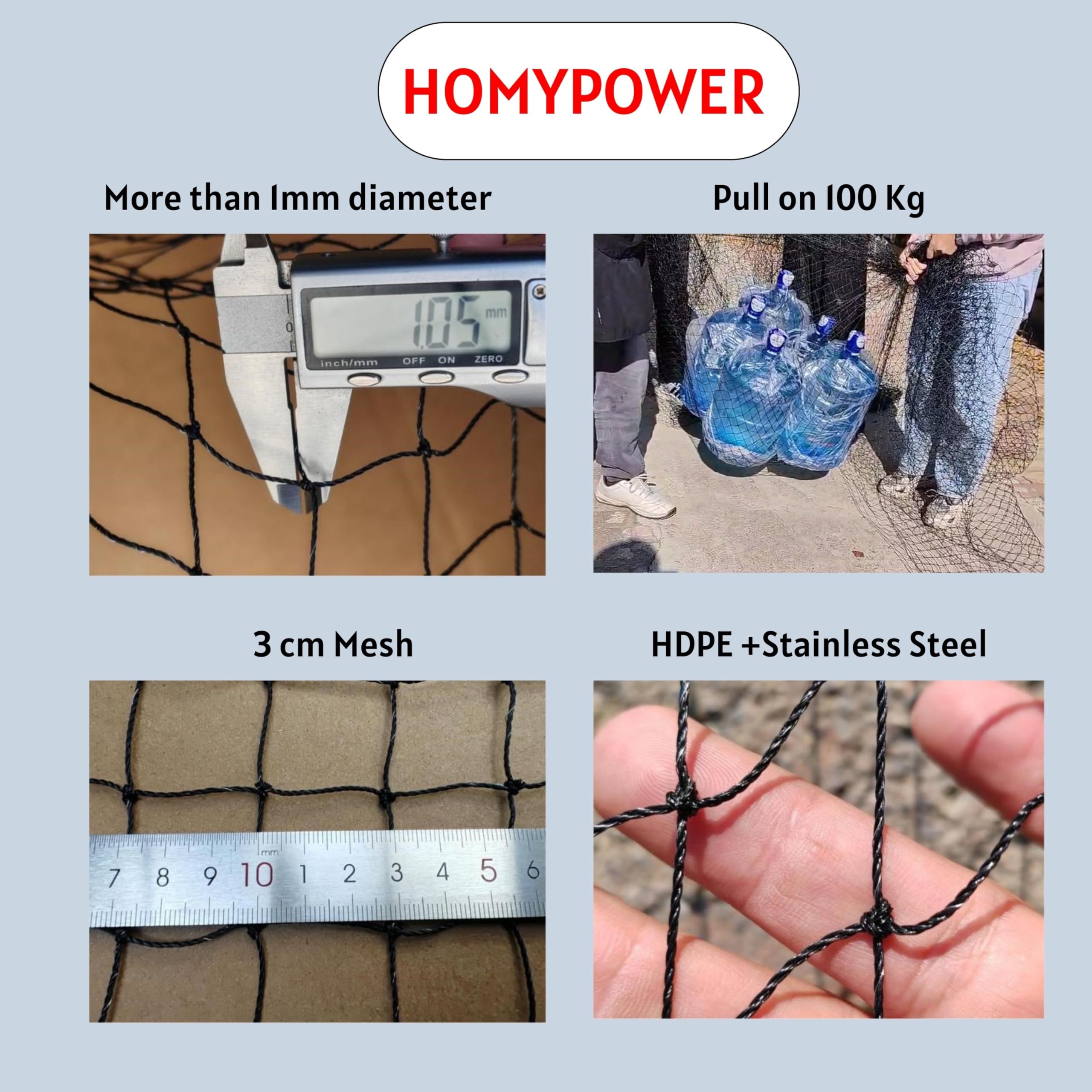 HOMYPOWER fixation avec crochet et cheville montrant solide ancrage mural