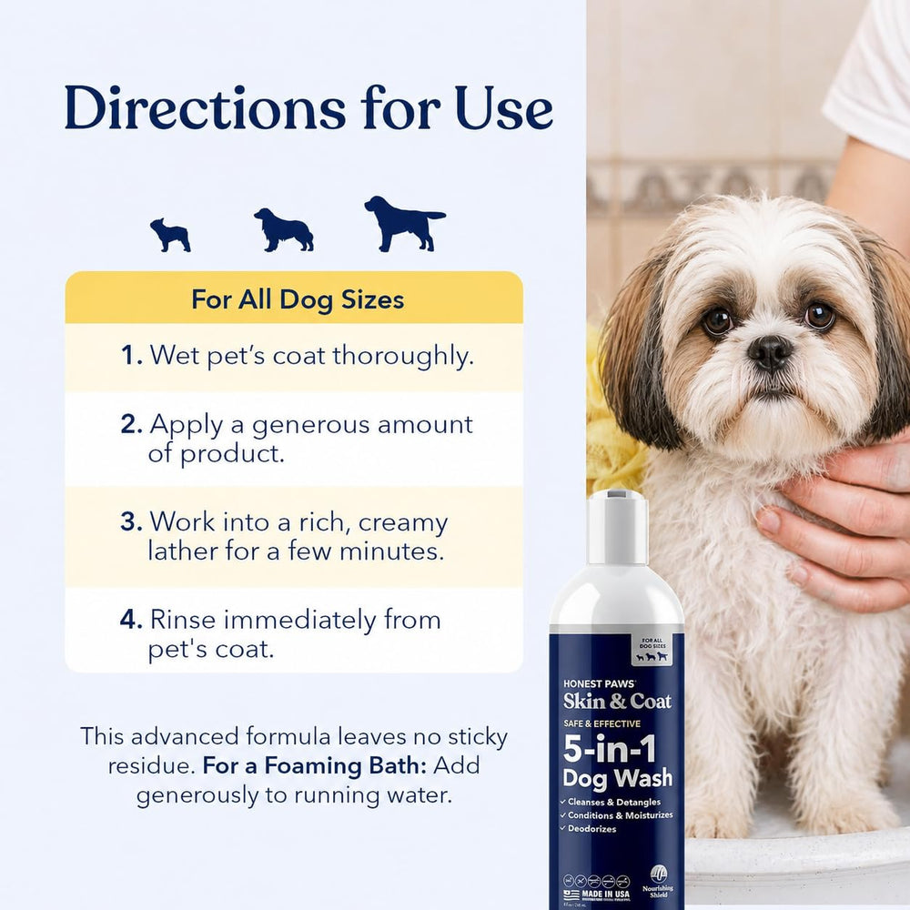 Honest Paws étiquette des ingrédients naturels, transparence et sécurité