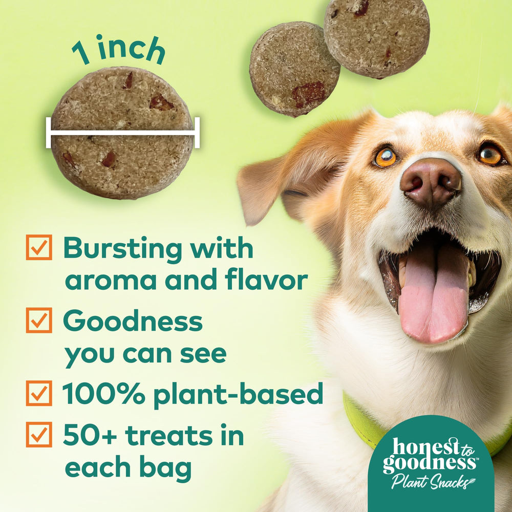 Honest to Goodness gros plan sur la texture des friandises, détail montrant digestibilité et qualité