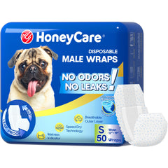 HONEY CARE emballage avant montrant 50 protections, utile pour approvisionnement prolongé