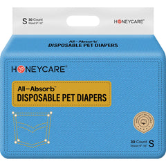 HONEY CARE emballage avant montrant lot de 30 unités et bénéfice hygiénique