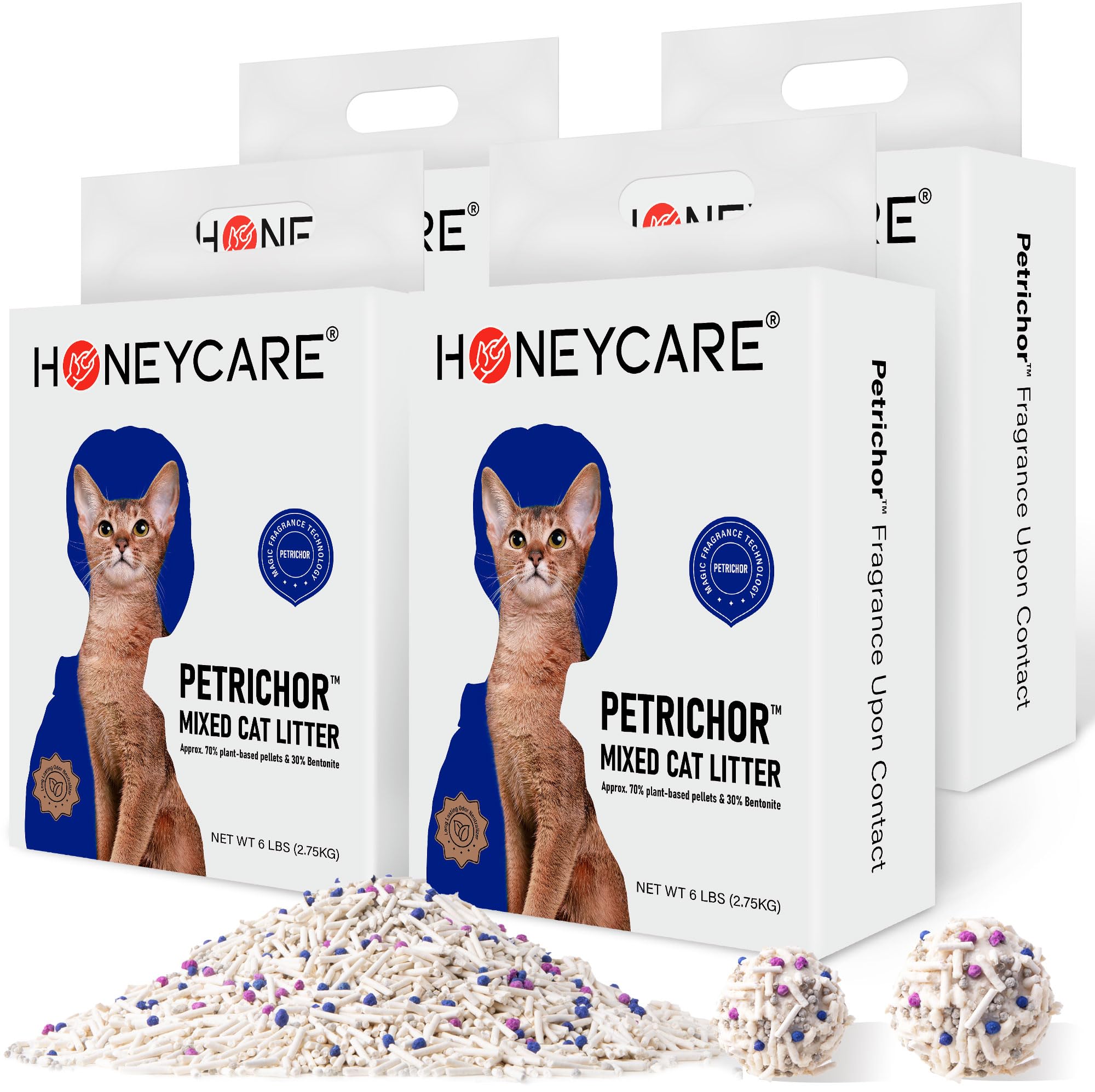 HONEY CARE emballage avant montrant format 24 lb et bénéfice conservation