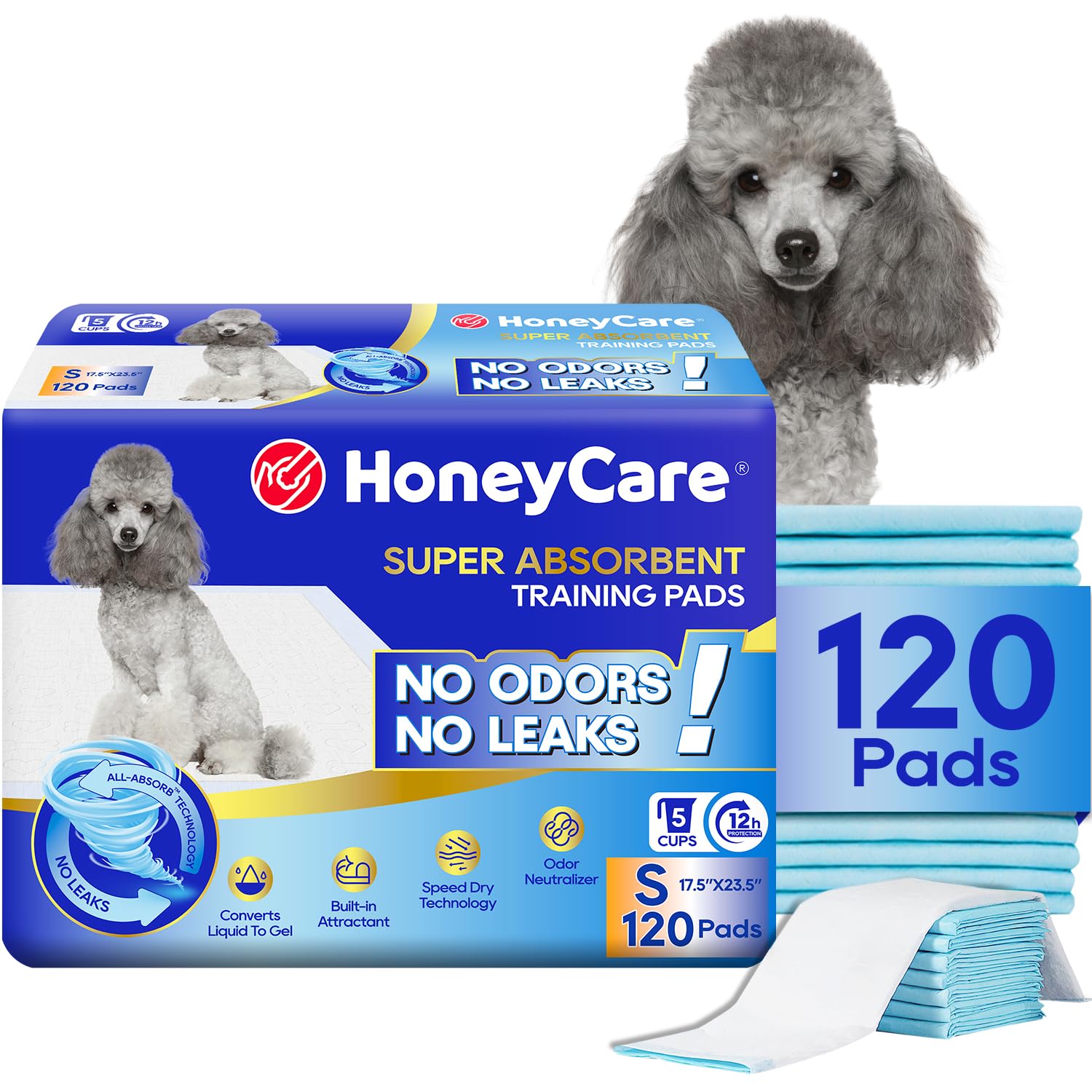 HONEY CARE vue avant de l'emballage montrant quantité et format pratique