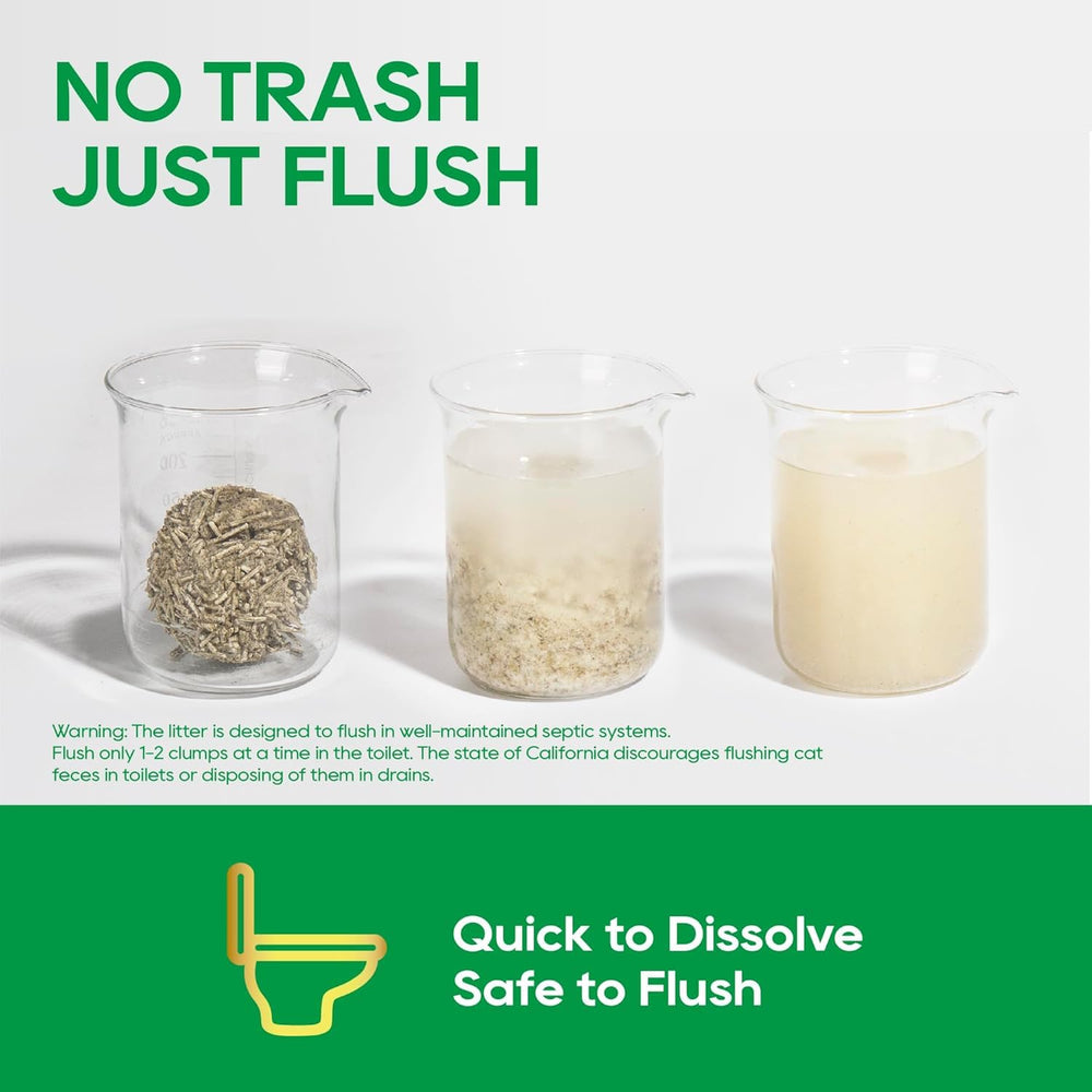 HONEY CARE démonstration flushable illustrant élimination responsable