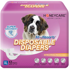 HONEY CARE emballage avant XL montrant lot de 12 et confort