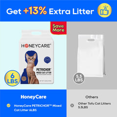 HONEY CARE gros plan granulés 2 mm montrant faible traînage