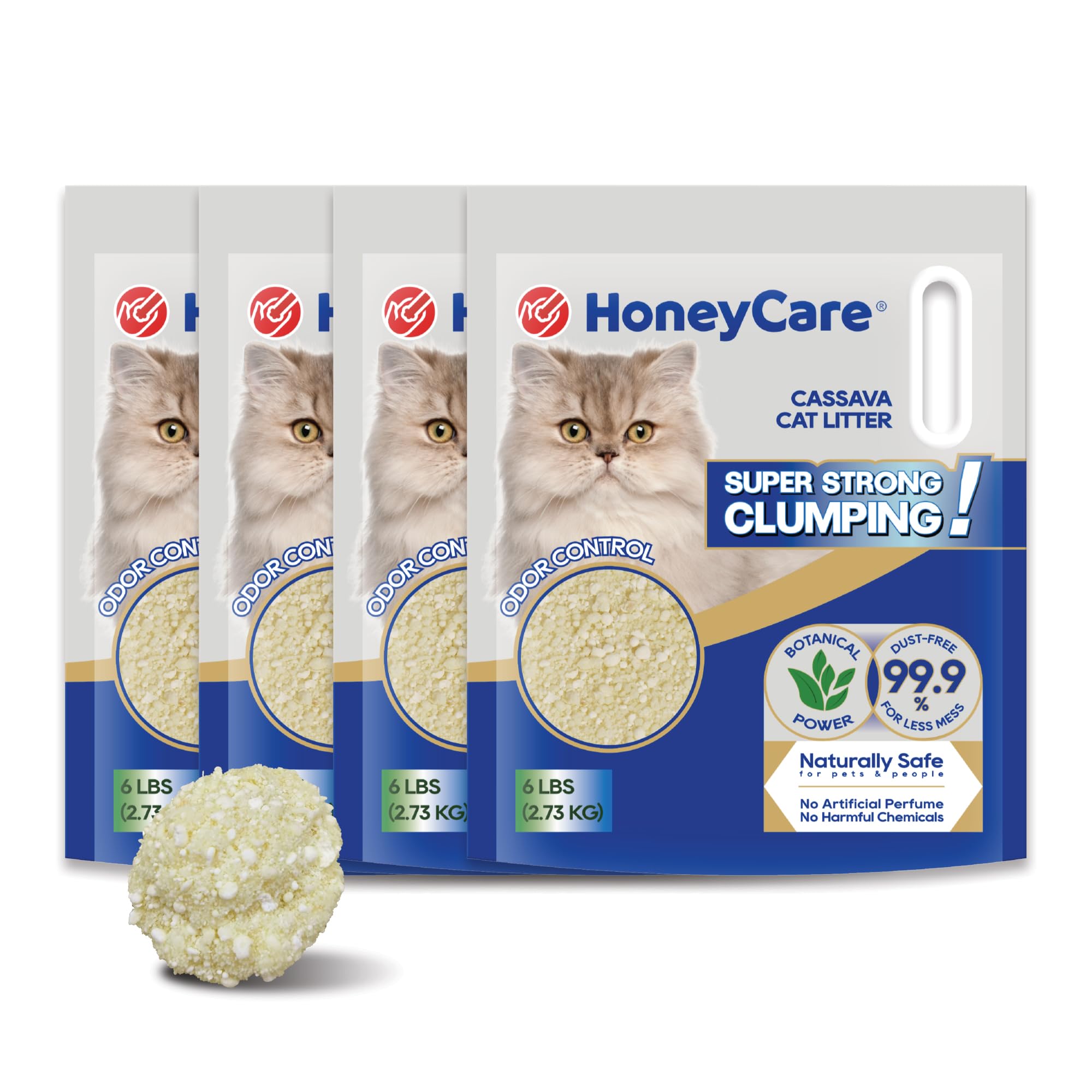 HONEY CARE emballage avant du sac 24 lb montrant le produit naturel et l'avantage économique