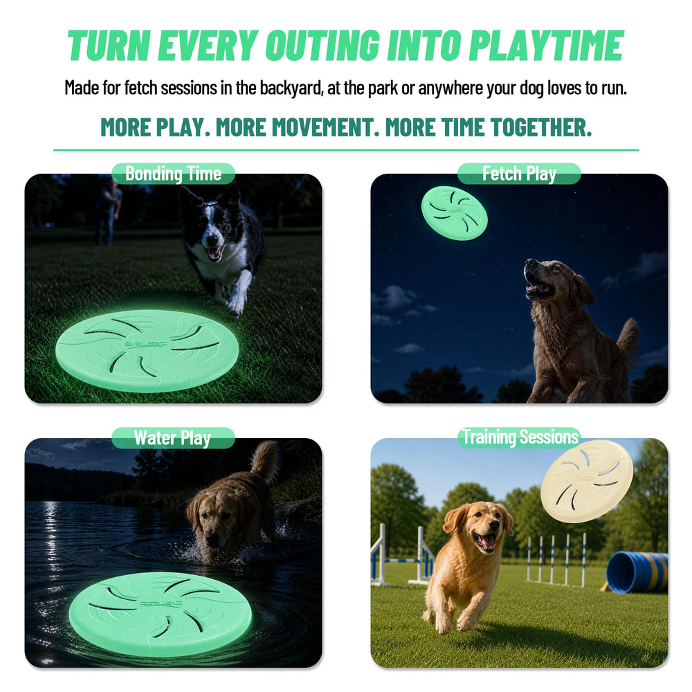 HONGEZEY chien attrapant frisbee renforçant exercice et plaisir