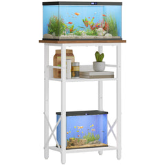 HOOBRO vue frontale du meuble aquarium, stabilité et esthétique