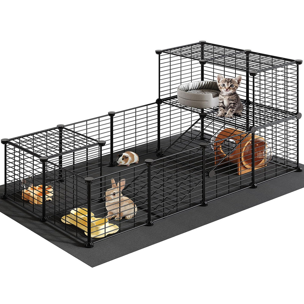 HOOBRO devant packaging montrant parc complet et gain de place