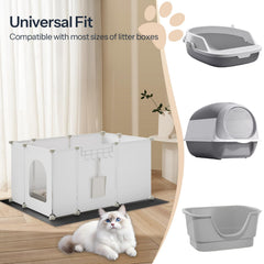 HOOBRO détail porte arquée, préserve la discrétion du chat