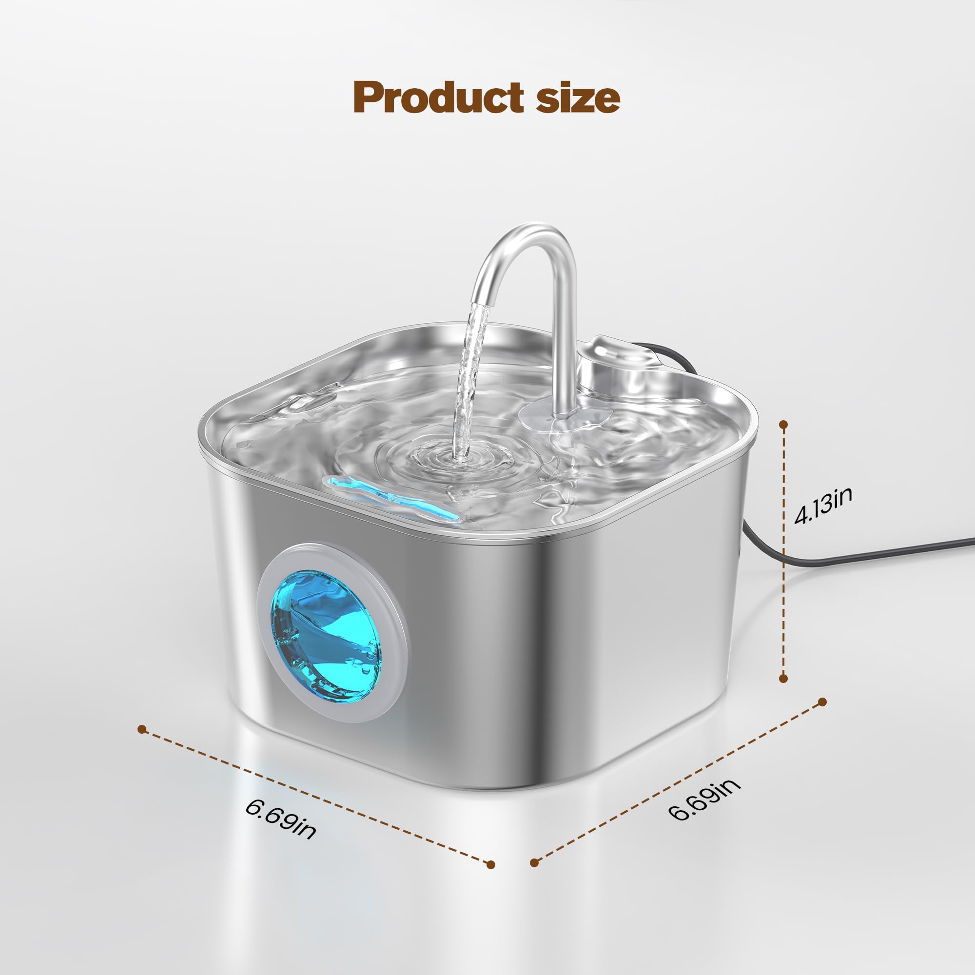 HOOISE comparaison taille avec main montrant encombrement compact
