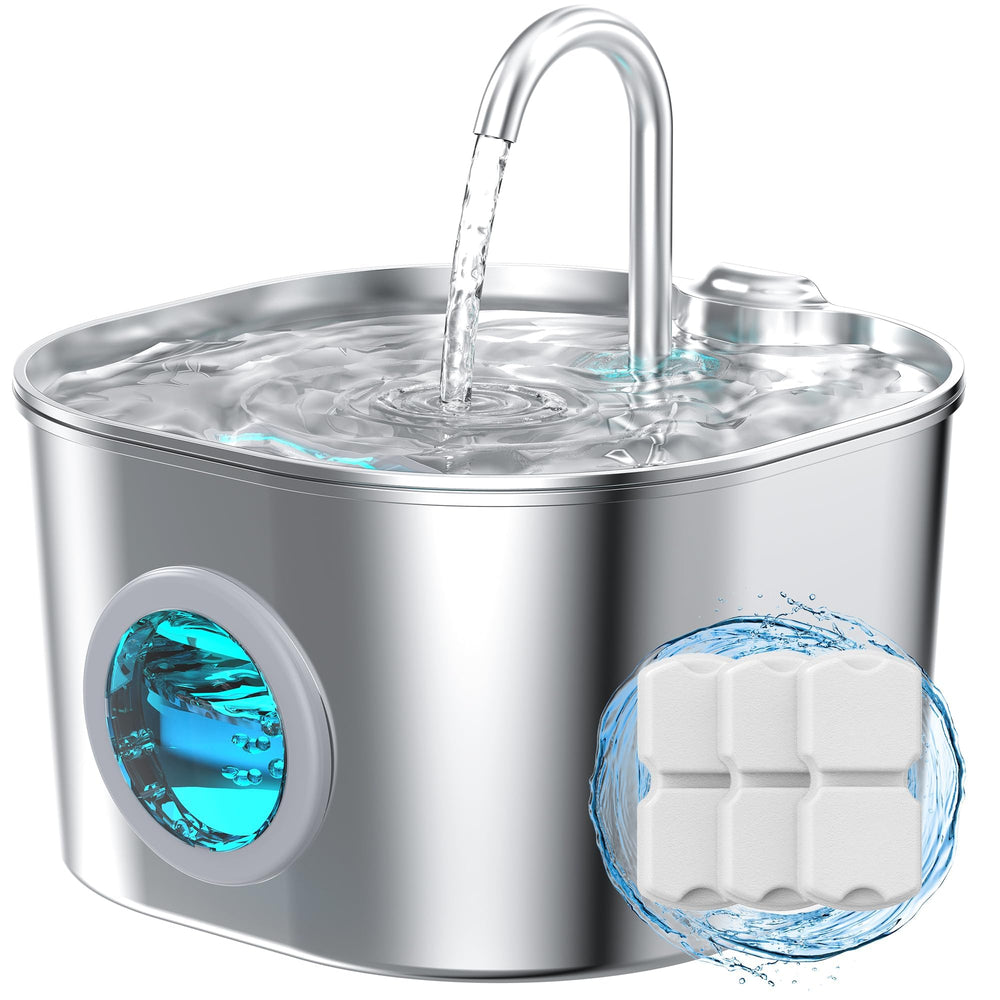 HOOISE fontaine face avant en inox, design hygiénique et durable