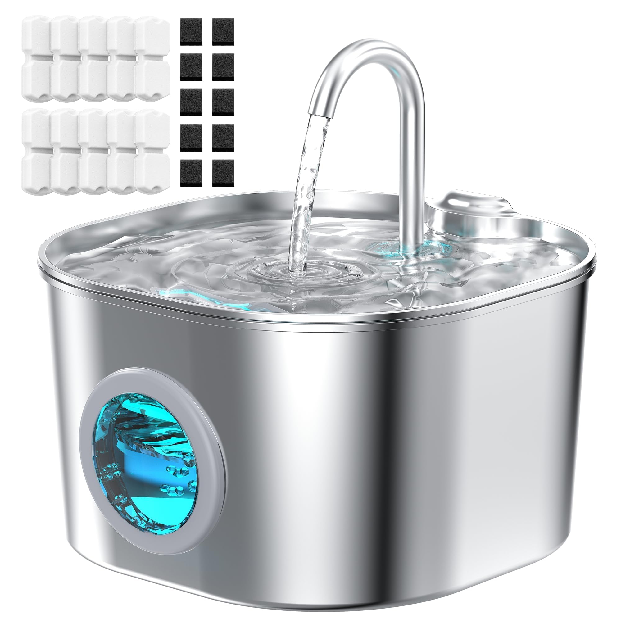 HOOISE fontaine face avant montrant design monobloc et facilité d'accès