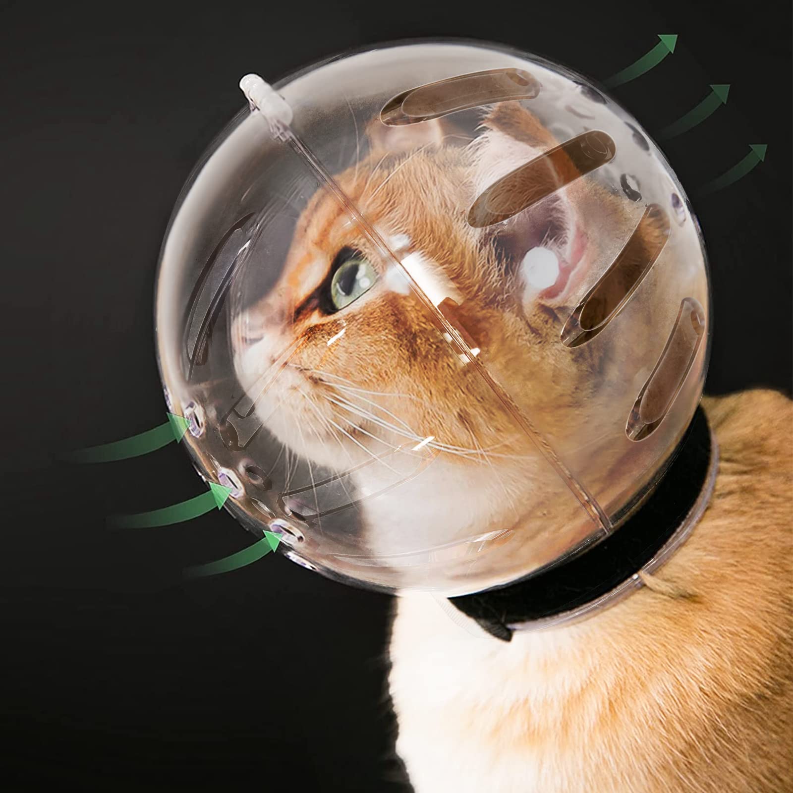 Hoqqf casque transparent face avant montrant la conception protectrice et visibilité