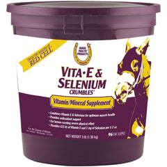 Horse Health emballage avant montrant le format 3 lb et bénéfice antioxydant