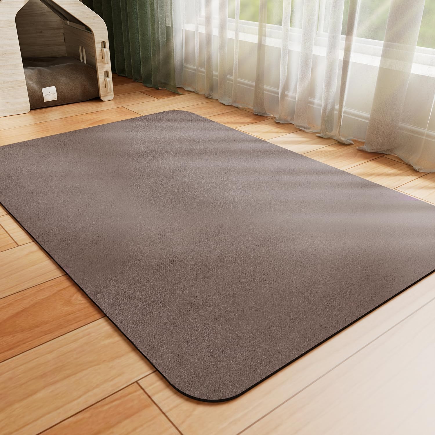HotLive tapis devant gamelle montrant protection du sol