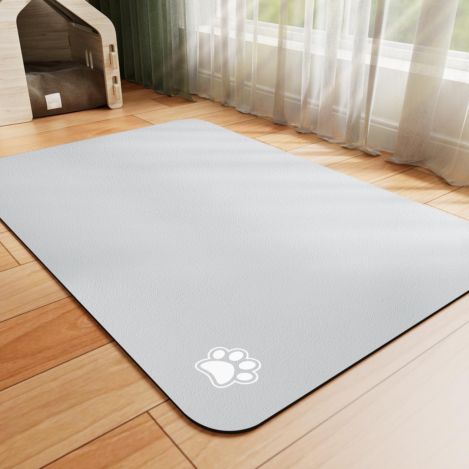 HotLive tapis face avant gris clair montrant protection contre éclaboussures