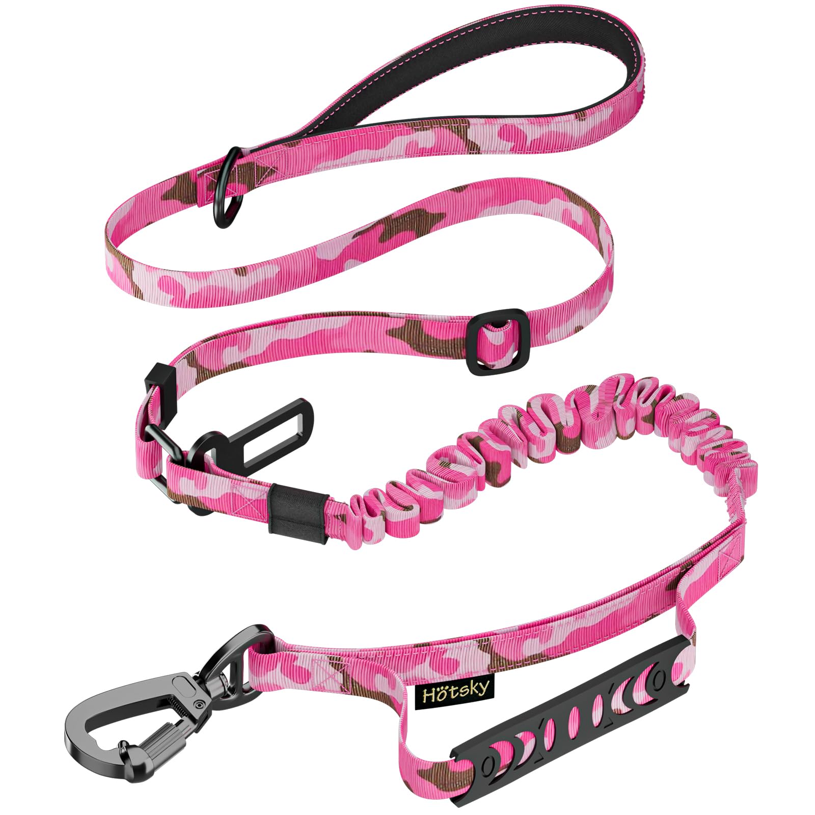 Hotsky laisse rose camo vue frontale, style et durabilité