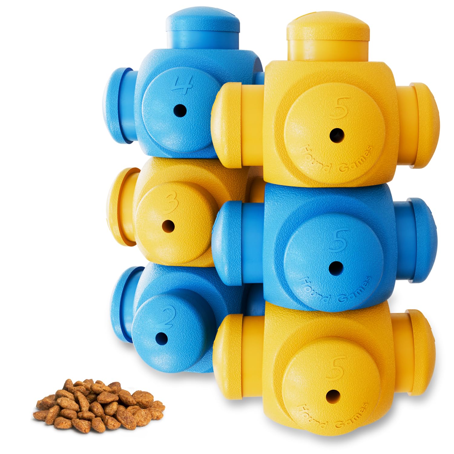HOUNDGAMES packaging avant montrant le jouet puzzle et avantages visibles