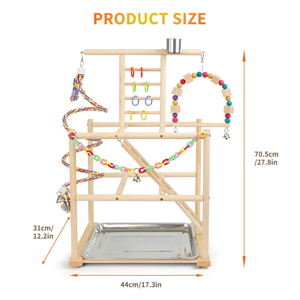 HPAWHOMEPART oiseau utilisant le playstand pour activité et interaction