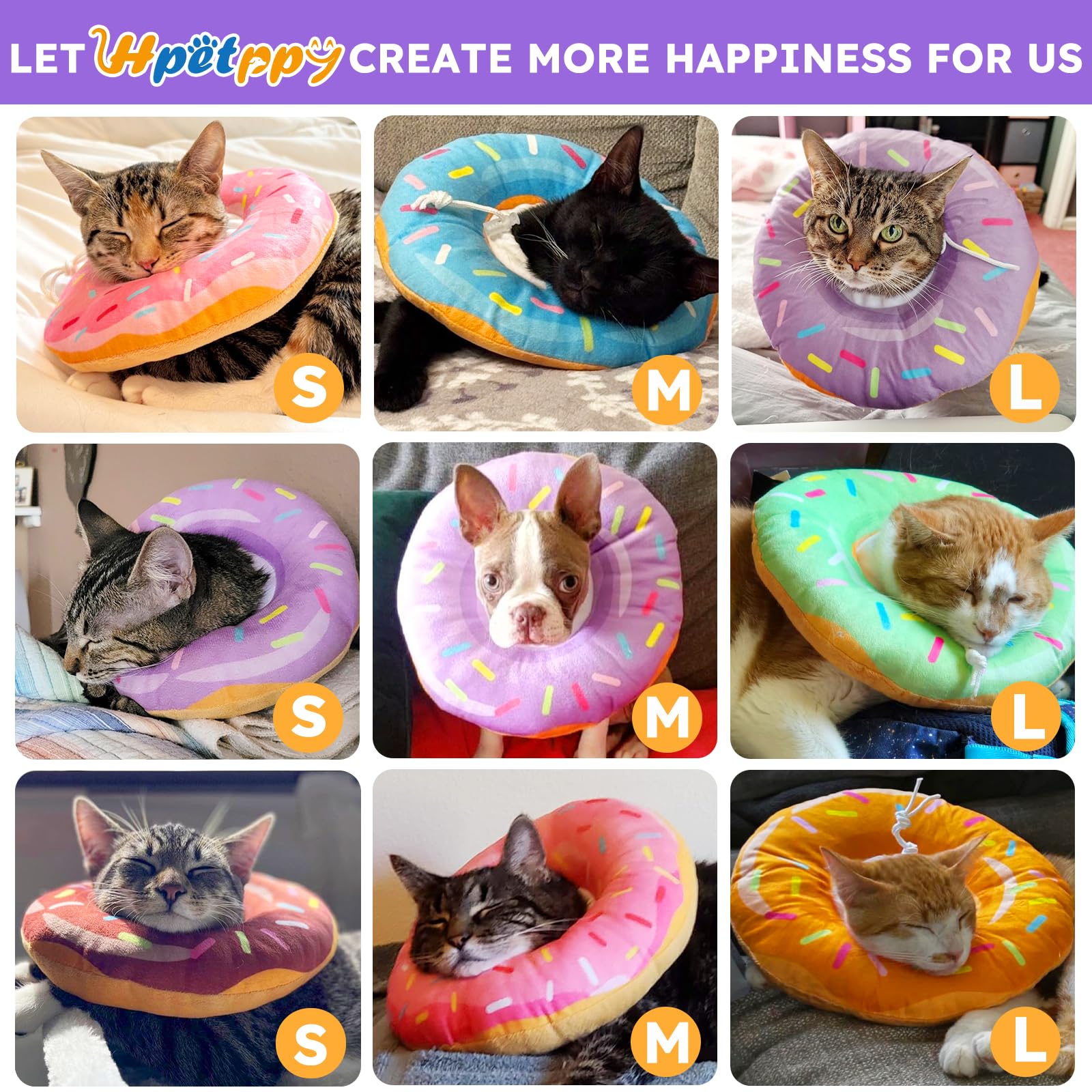 Hpetppy comparaison de taille illustrant la circonférence et ajustement