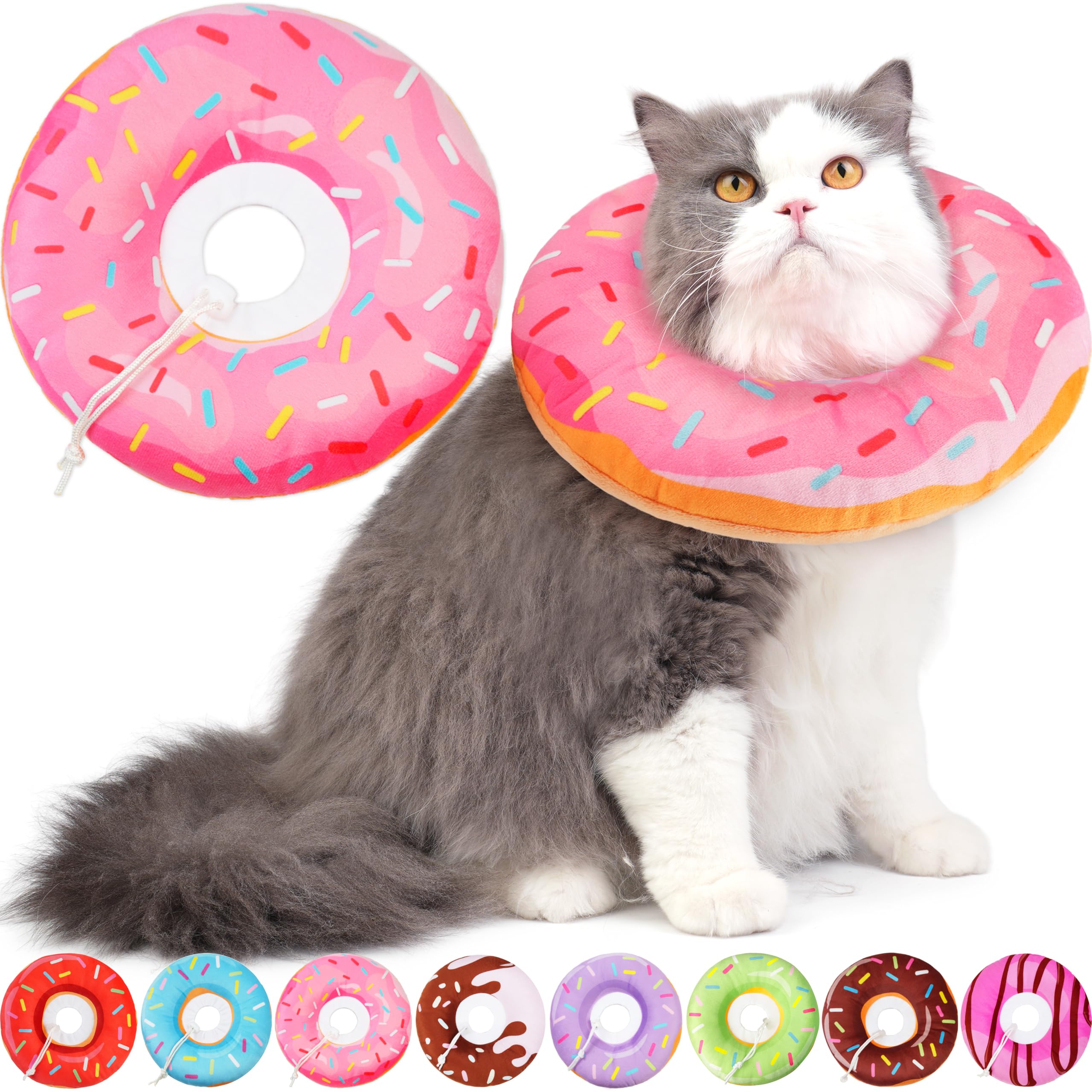 Hpetppy collerette donut face avant protège plaies et réduit stress