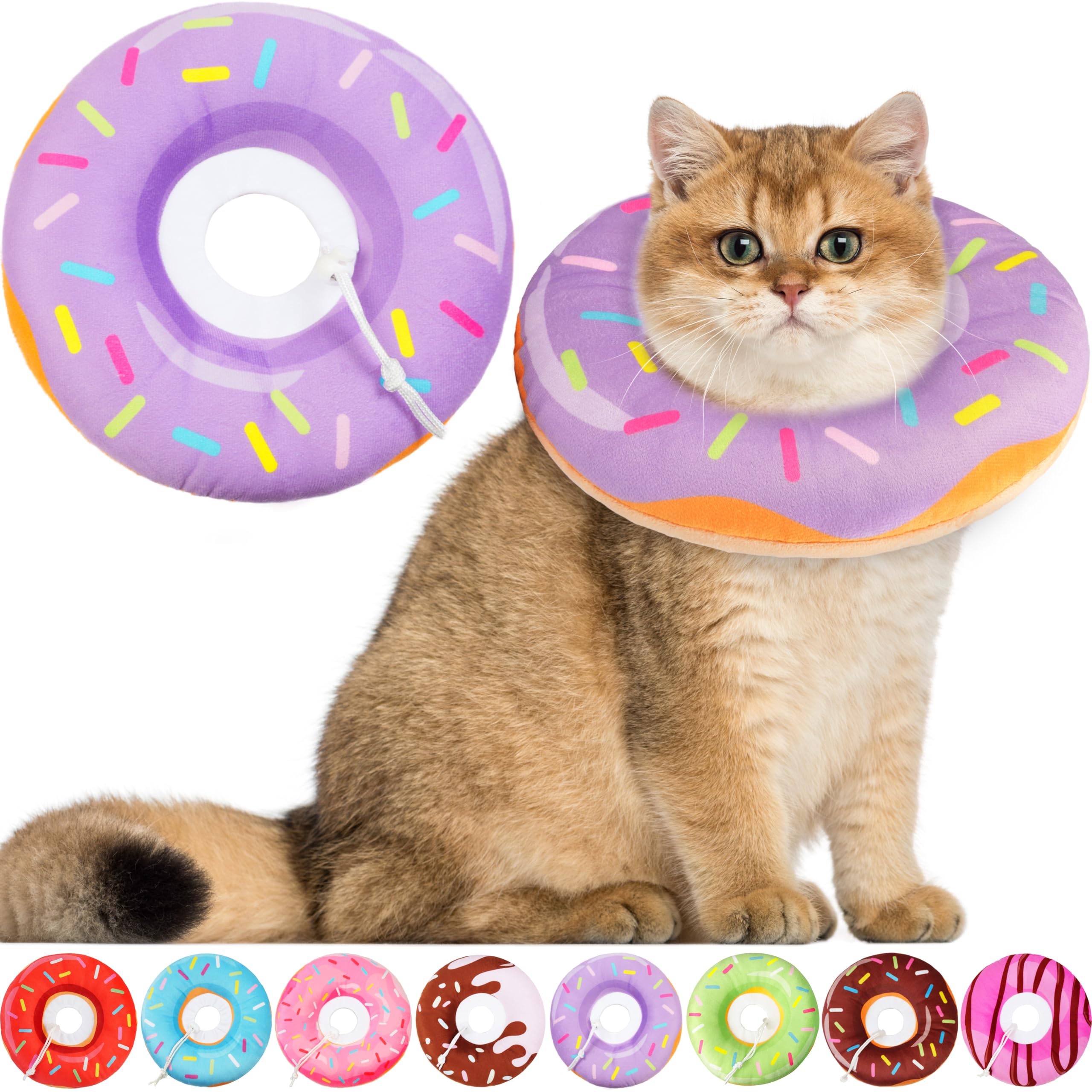 Hpetppy collier donut face avant montrant confort et protection